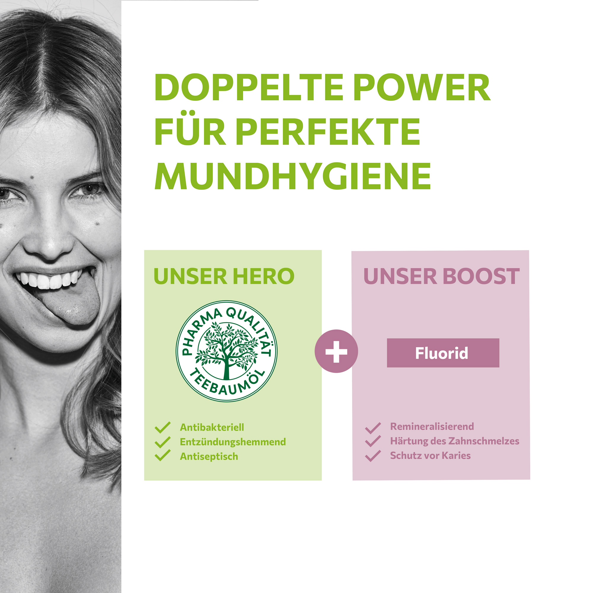 teebaumöl zahncreme für die perfekte mundhygiene mit teebaumöl in pharmazeutischer Qualität und fluorid
