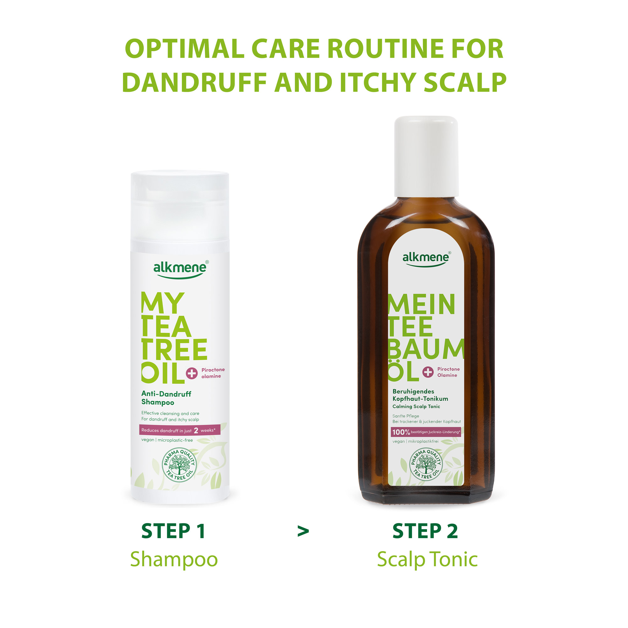 MY TEA TREE OIL care routine for dandruff and itchy scalp