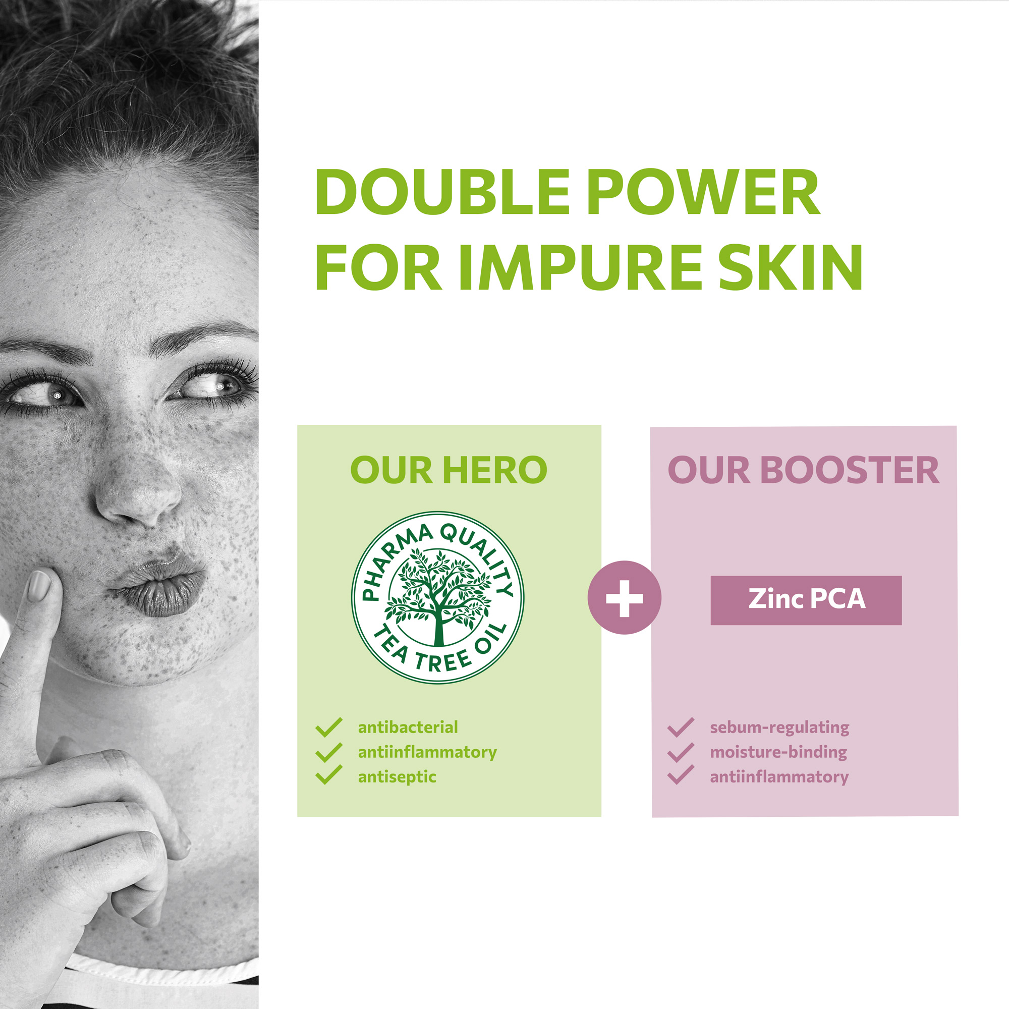 MY TEA TREE OIL double power for impure skin with zinc PCA