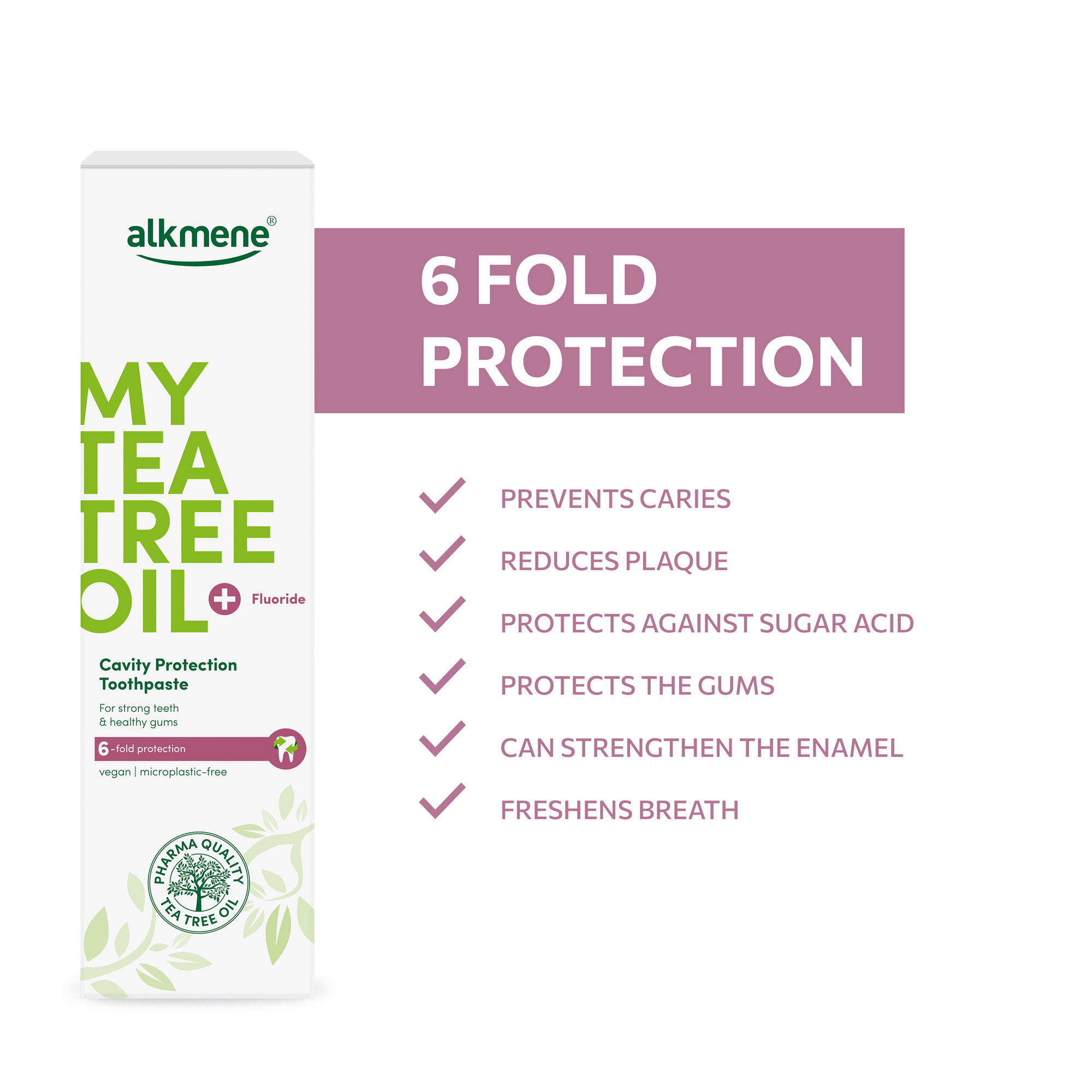 MY TEA TREE OIL Toothpaste 6 fold protection