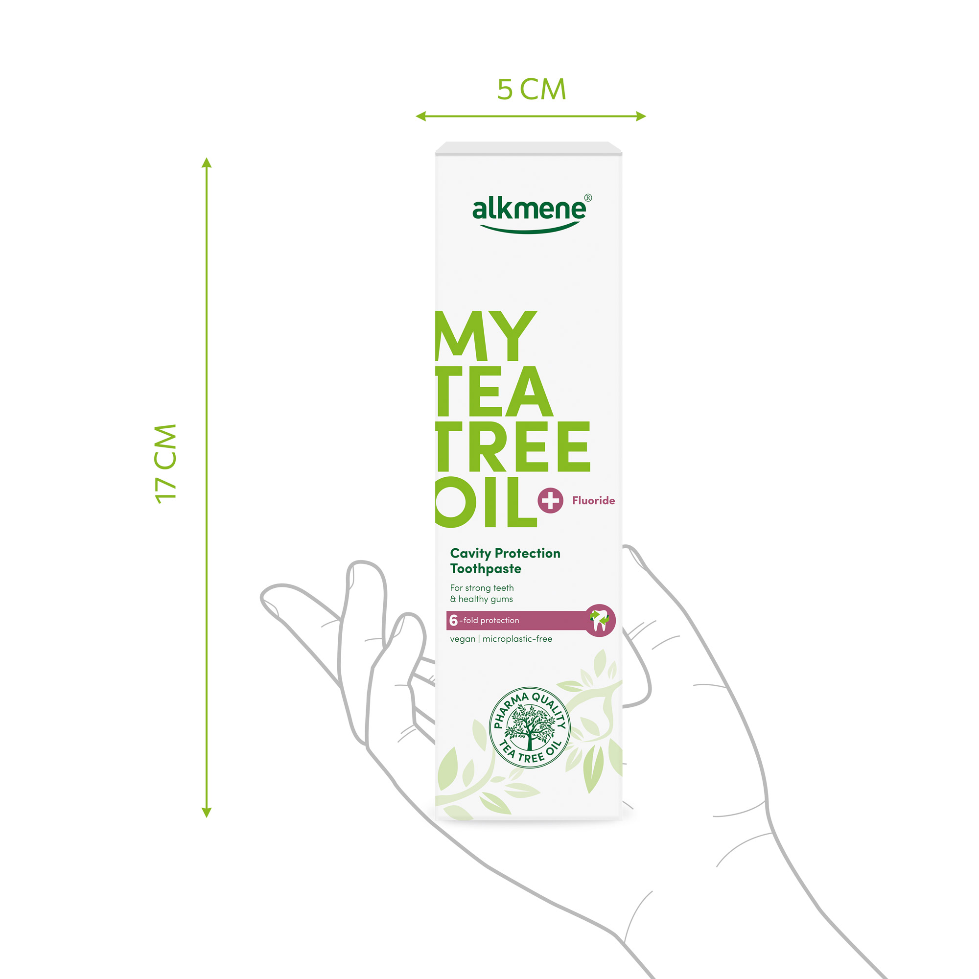 MY TEA TREE OIL Toothpaste tube size 17cm x 5cm