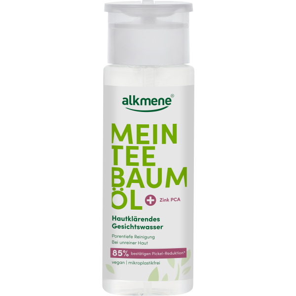 Produktbild Flasche alkmene MEIN TEEBAUMÖL Hautklärendes Gesichtswasser