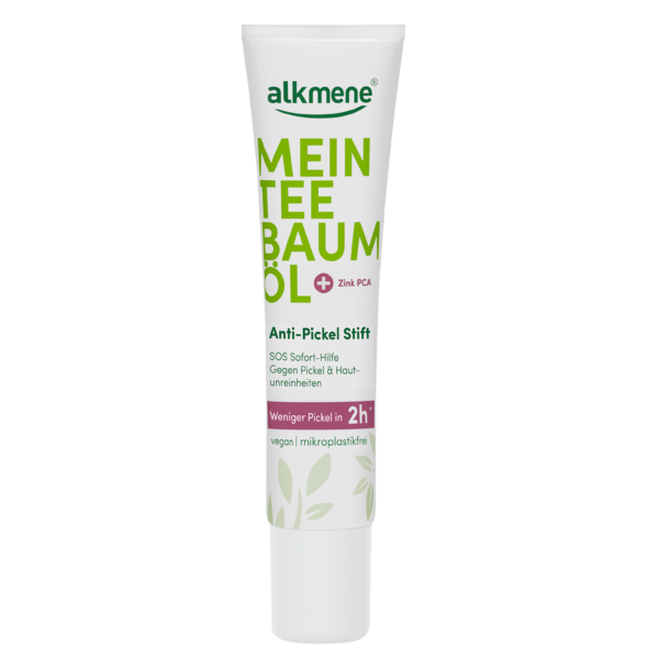 Produktbild kleine Tube alkmene Mein Teebaumöl Anti-Pickelstift gegen Unreine Haut