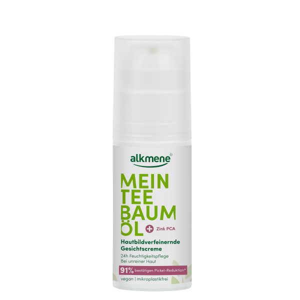 Produktbild Pumpspender alkmene Mein Teebaumöl Hautbildverfeinernde Gesichtscreme