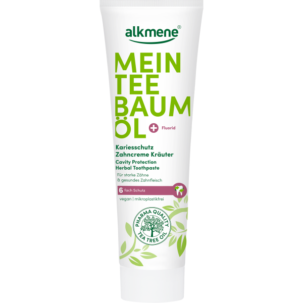 Produktbild Tube alkmene Mein Teebaumöl Zahncreme kräuter